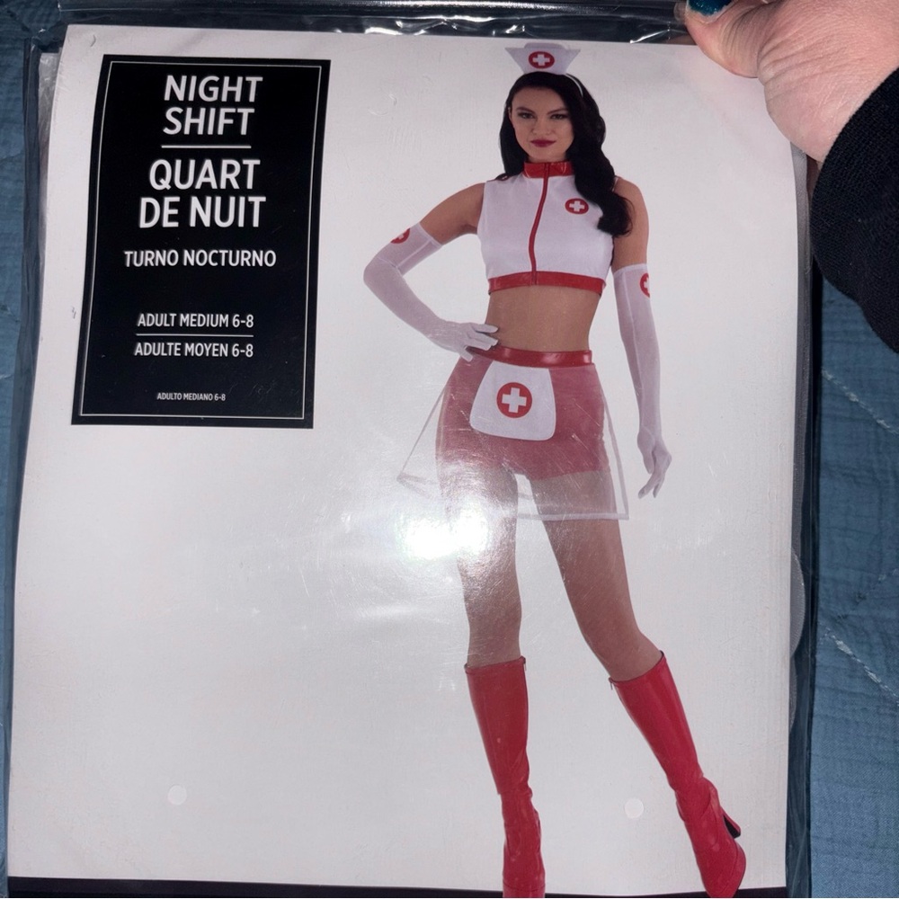 Amscan Night Shift Nurse Costume - Red and White